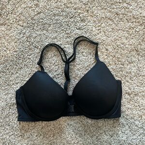VS PINK Black Push Up Bra with Front Clasp